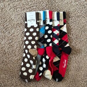 NWT Happy Socks Men' Size 10-13